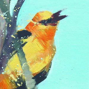 bird oil painting